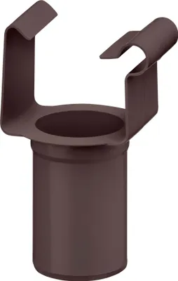 Produktbild von INEFA Ablaufstutzen kastenförmig, PVC-U NW68/DN50 Dunkelbraun Einhangstutzen, Dachrinnenzubehör, einfache Montage,  Germany