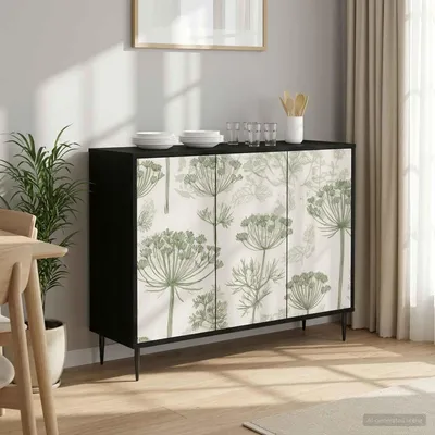 Produktbild von vidaXL Sideboard GOTHA Schwarz Eichen-Optik 102 x 33 x 76 cm