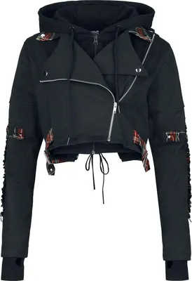 Produktbild von Heartless Übergangsjacke Damen Graveyard Jacket schwarz/rot XL