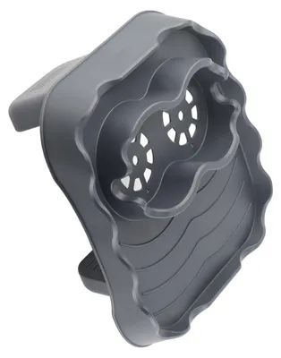 Immagine prodotto di Ripiano da tavolo per idromassaggio con fori di scarico, antiscivolo, lato regolabile, per piscine e vasche idromassaggio, grigio