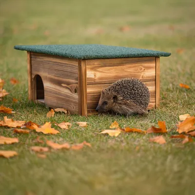 Immagine prodotto di Casa del riccio, tetto resistente alle intemperie, ingresso a prova di gatto
