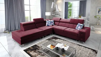 Produktbild von Sofa L-Form Ecksofa Eckcouch mit Schlaffunktion HILTONE IX Farbe wählbar