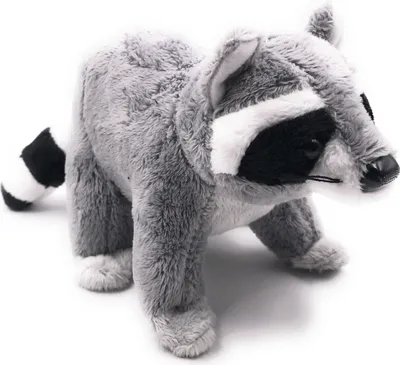 Immagine prodotto di Onwomania peluche animale di peluche procione grigio mammifero 26 cm