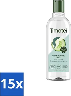 Zdjęcie produktu dla Timotei - Szampon - Detox - Wyciąg z ogórka - 300 ml - Opakowanie promocyjne - 15 sztuk