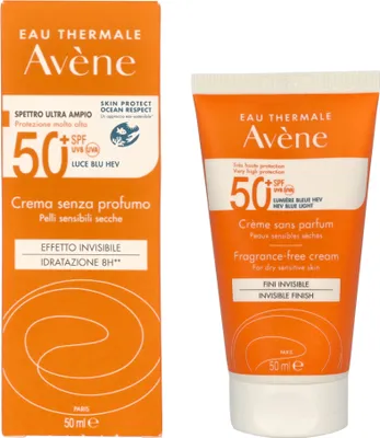 Produktbild von For Dry Sensitive Skin Avene High Protection Unscented Cream SPF50+