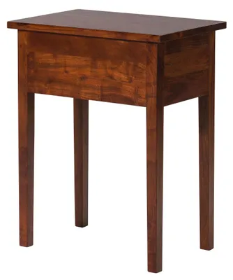 Immagine prodotto di MASSIVMOEBEL24 | tavolo d'appoggio in legno di Acacia 60x40x75 nougat laccato OXFORD #907