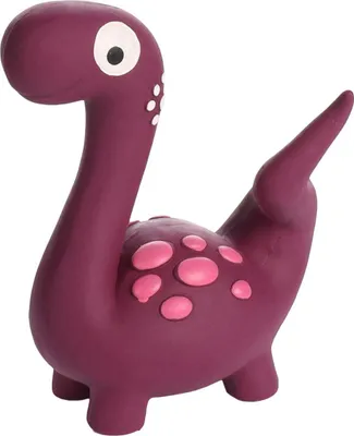 Produktbild von Flamingo Hundespielzeug Puga Dinosaurier violett, Maße: 6,5 x 12,5 x 15 cm