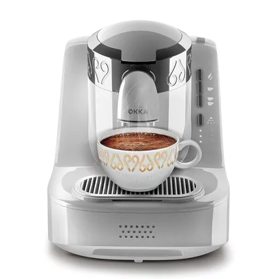 Produktbild von Arzum Okka Türkischer Kaffeemaschine, Vollautomatisch, 3 Tassen Größen, Selbstreinigungsfunktion, 950 ml Wassertank, Überschutzsensor