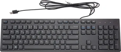 Produktbild von Dell KB216 Tastatur - Kabel Konnektivität - USB Schnittstelle - Tschechisch - QWERTZ Layout - Schwarz - Membran Keyswitch Lautstärkeregelung, Stummschaltung, Wiedergabe/Pause, Zurück, Vorwärts Hotkey(s) - Desktop Computer, Notebook, Workstation, Server, All-in-One PC, Tablet - PC