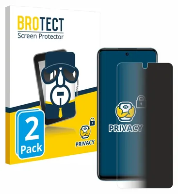 Produktbild von 2x BROTECT Sichtschutzfolie für Motorola Moto G42 Anti-Spy Privacy Sichtschutz Blickschutz Folie Blaulicht-Schutz