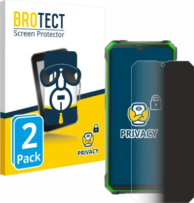 Produktbild von 2x BROTECT Sichtschutzfolie für Blackview BV7100 Anti-Spy Privacy Sichtschutz Blickschutz Folie Blaulicht-Schutz