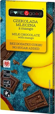 CZEKOLADA MLECZNA Z MANGO PURE & GOOD 75G