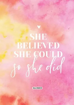 Produktbild von Immerwährender Kalender: She believed she could so she did