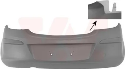 Produktbild von VAN WEZEL Heckstoßstange Stoßfänger Hinten für OPEL Corsa D Schrägheck (S07)