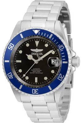 Zdjęcie produktu dla Invicta Pro Diver 35694 Zegarek Męski - Mechanizm Automatyczny - Stal Nierdzewna z Czarną Tarcza - 40 mm