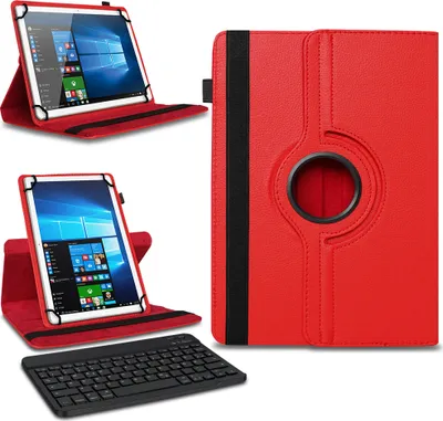 Produktbild von Tasche Tastatur Hülle für Samsung Galaxy Tab A11 Plus Schutzhülle Bluetooth CaseFarben:Rot
