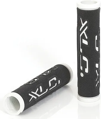 Produktbild von XLC GR-G07 Griffe 'Dual Colour', 125 mm, Ø 22 mm, schwarz/weiß (1 Paar)