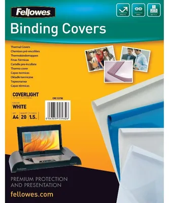 Produktbild von Fellowes 5379601, A4, PVC, Weiß, 15 Blätter, 0,150 mm, 210 mm