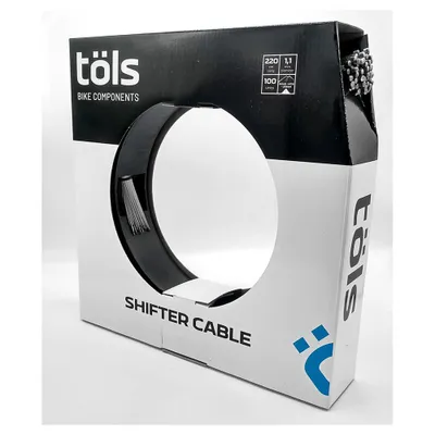 Immagine prodotto di Cavo cambio Tols 2,2 m Shimano Sram 100 pezzi Nero/Bianco 1,1 mm