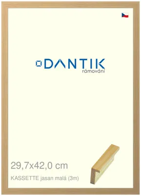 Obrázek produktu pro DANTIK rámeček 29,7x42 | KASSETTE jasan malá (Plexi Čiré)