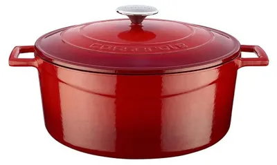 Obrázek produktu pro Lávová pekáče – 28 cm – 6,71 litru – litina – červená