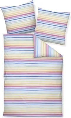 Produktbild von Janine Design Mako-Soft-Seersucker Bettwäsche-Garnitur TANGO 20120 Farbe multicolor Größe 155x220 + 80x80cm