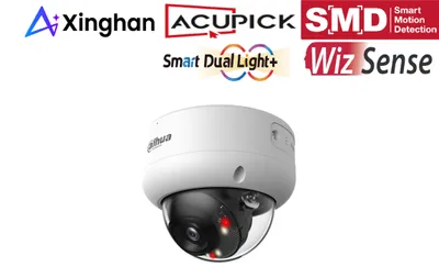 Produktbild von Dahua IPC-HDBW3449EP-S-IL-0280B IP Dome Überwachungskamera 4MP PoE IR bis 40 m IP67 IK10 Mikrofon