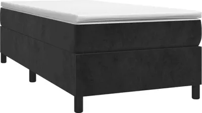 Produktbild von "Winterschlussverkauf "Boxspringbett/Bettrahmen - CLORIS - Einzelbett -gestell Schwarz 100x200 cm - Einfache Montage -  Samt - DEMöbel8887466