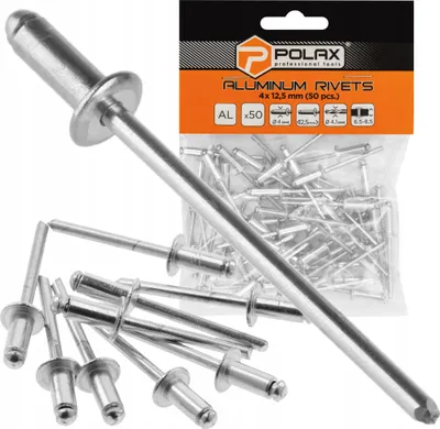 Zdjęcie produktu dla Nity zrywalne aluminiowe 4 х 12.5 mm (50 szt.)