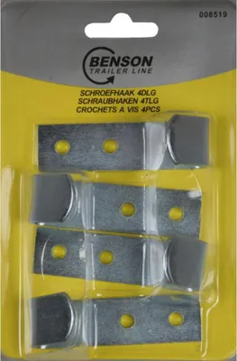 Produktbild von Schraubhaken 4 Stück Blisterkarte