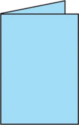 Obrázek produktu pro 50x RÖSSLER 164010124 Briefkarte Paperado, A5hd, 220g/m², aqua