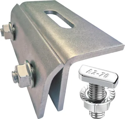 Produktbild von 100x Blechdachklemme Solar Montageset Hammerkopf 22,8