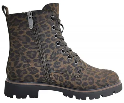 Imagen del producto de Zapatos de mujer de la marca Marco Tozzi, tipo bota con cordones, color marrón, para uso casual