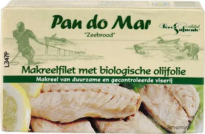 Productafbeelding van Pan do Mar Makreelfilet In Olijfolie (120 gr)