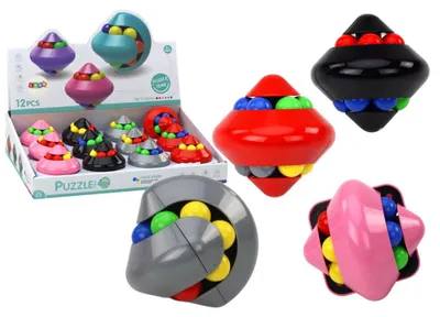 Zdjęcie produktu dla Leantoys Magic Ball Puzzle – kolorowa gra logiczna z piłeczkami
