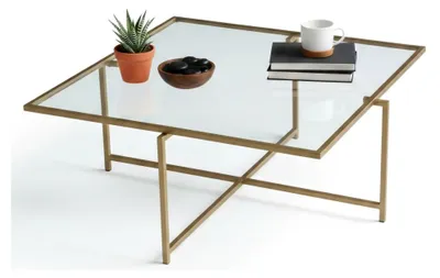 Produktbild von Mascate - Couchtisch, 85x85x35h cm Gold, Anlaufbeständig