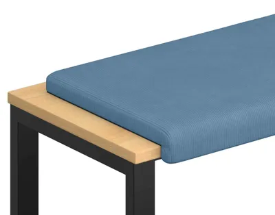 Produktbild von vidaXL Bankkissen Cord Blau Tiefe 35 cm