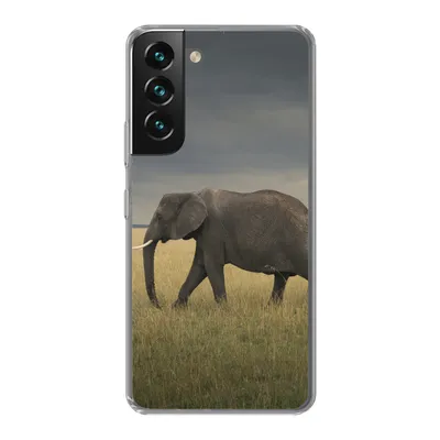 Produktbild von MuchoWow® Handyhülle Schutzhülle Hülle für Samsung Galaxy S22 Elefant - Savanne - Tiere - Natur Silikon Softcase Handy Hülle - Mobiltelefonhülle