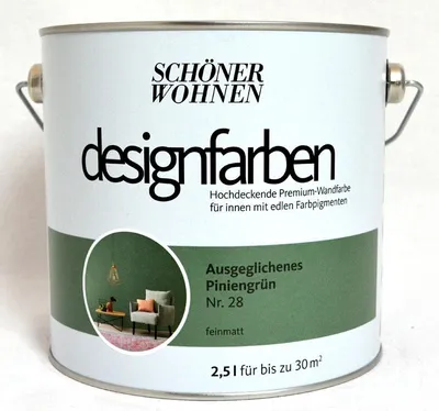 Produktbild von Designfarbe Ausgeglichenes Piniengrün Nr. 28 2,5 l