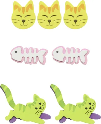 Produktbild von Glorex Moosgummi Sticker Katzen 18 Stück