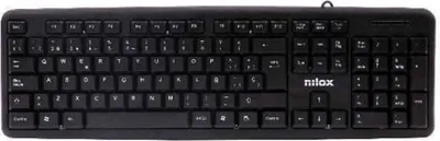 Produktbild von Tastatur Nilox NXKBE000002 Schwarz Qwerty Spanisch