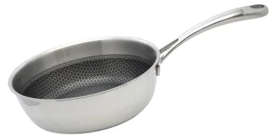 Image de Poêle sauteuse 24 cm en inox 18/10 Elo Relief Evolution