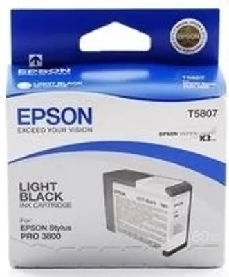 Produktbild von Epson Tintenpatrone light black T 580 80 ml T 5807