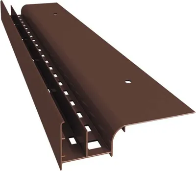 Produktbild von Renoplast Aluminium Traufprofil W20 Belüftungsboden, Profil 200cm, Braun