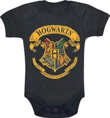 Obrázok produktu pre Detské body Harry Potter Hogwarts Crest (6 mesiacov) (schwarz)