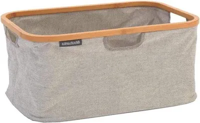 Obrázok produktu pre Šedý bambusový košík na bielizeň 40 l, skladací