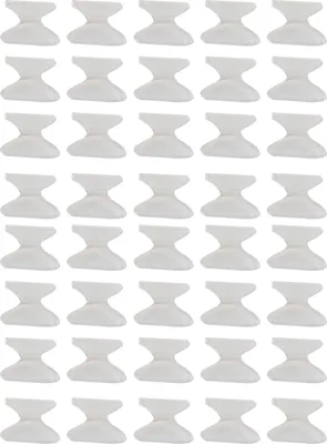 Produktbild von 20 Paar 1,8 mm weiche Silikon-Anti-Rutsch-Nasenpads für Brillen, Sonnenbrillen, Zubehör, Weiß