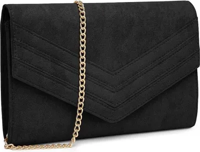 Produktbild von Miss Lulu Damen Clutch Elegant Umschlag Abendtasche mit Kette