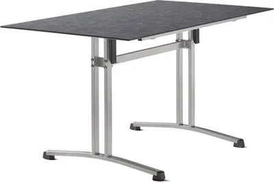 Produktbild von Sieger Gastro Tisch Polytec Säulenklappgestell 140x80 cm
