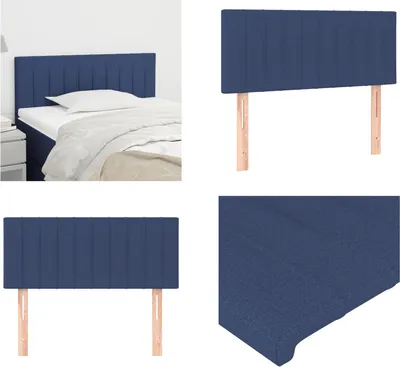 Obrázek produktu pro vidaXL Čelo postele Blue 80x5x78/88 cm Látka - Čelo postele - Čelo postele - Čelo postele
